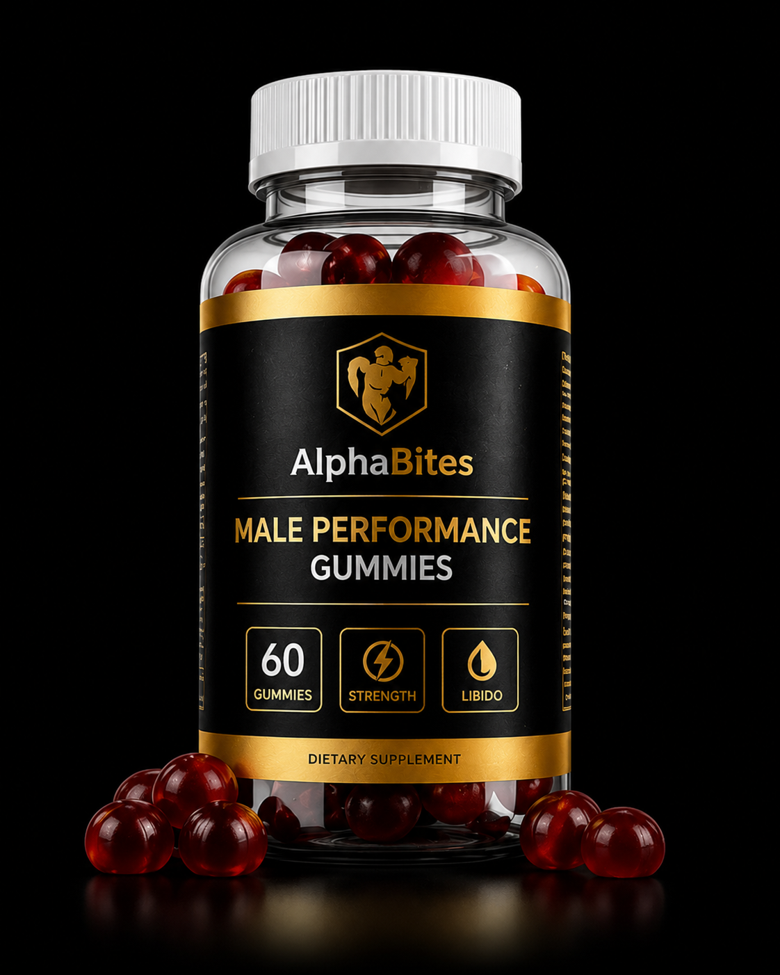 AlphaBites™️ – Gomitas para Hombre con Fórmula Premium que Apoya la Energía, Vitalidad y Rendimiento Masculino